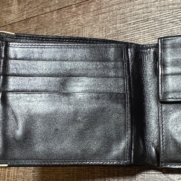 Dunhill Unisex Black Leather Wallet with Gold Accents - Picture 7 of 16